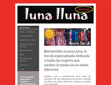 Tablet Screenshot of luna-lluna.com